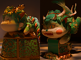 国风潮玩IP盲盒设计X【赴山海·九子纳福】