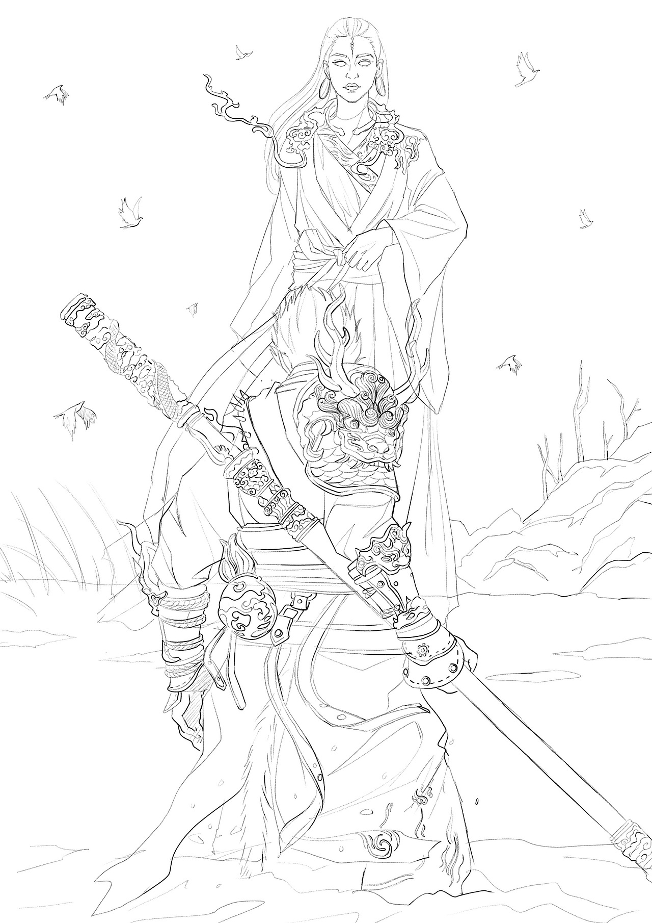 黑神话悟空同人插画