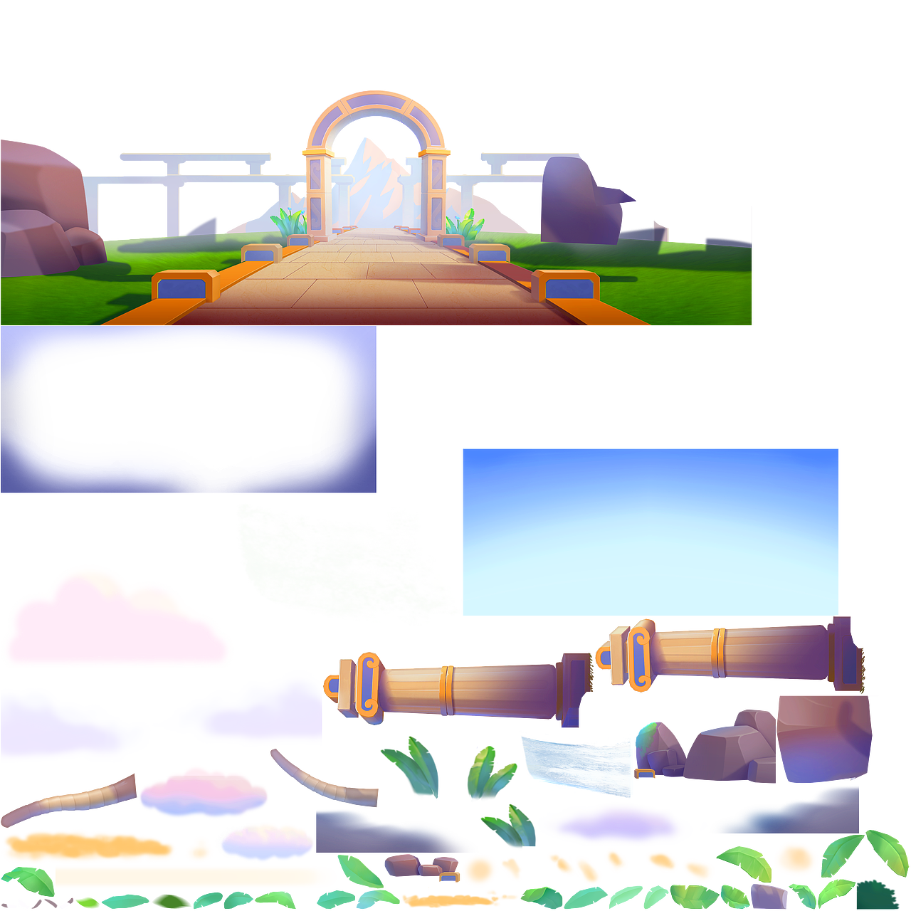 休闲游戏登陆背景动画