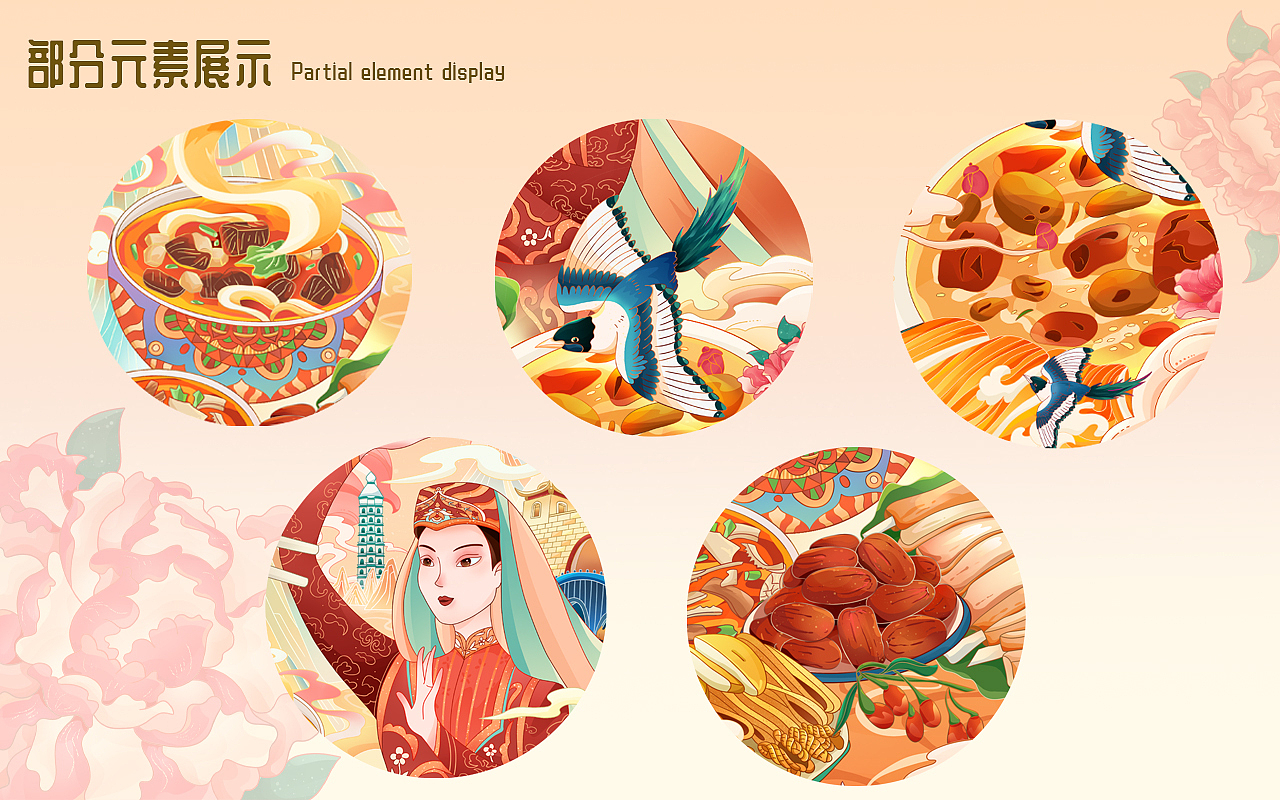 城市插画|食在宁夏（图ZMzgyMjk0ODc2） - 商业插画 - 站酷设计师墨黎li原创素材 - 站酷ZCOOL