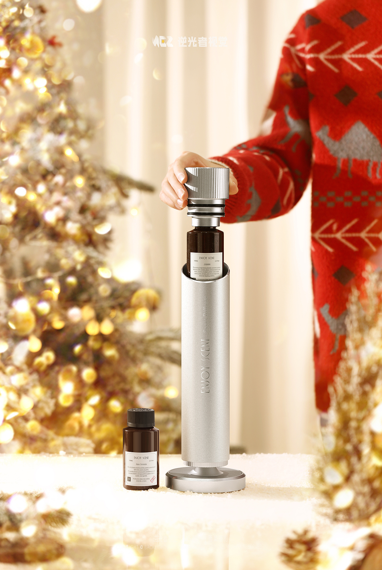 圣诞来了~香薰机圣诞氛围/香薰产品拍摄/隐迹香薰机
