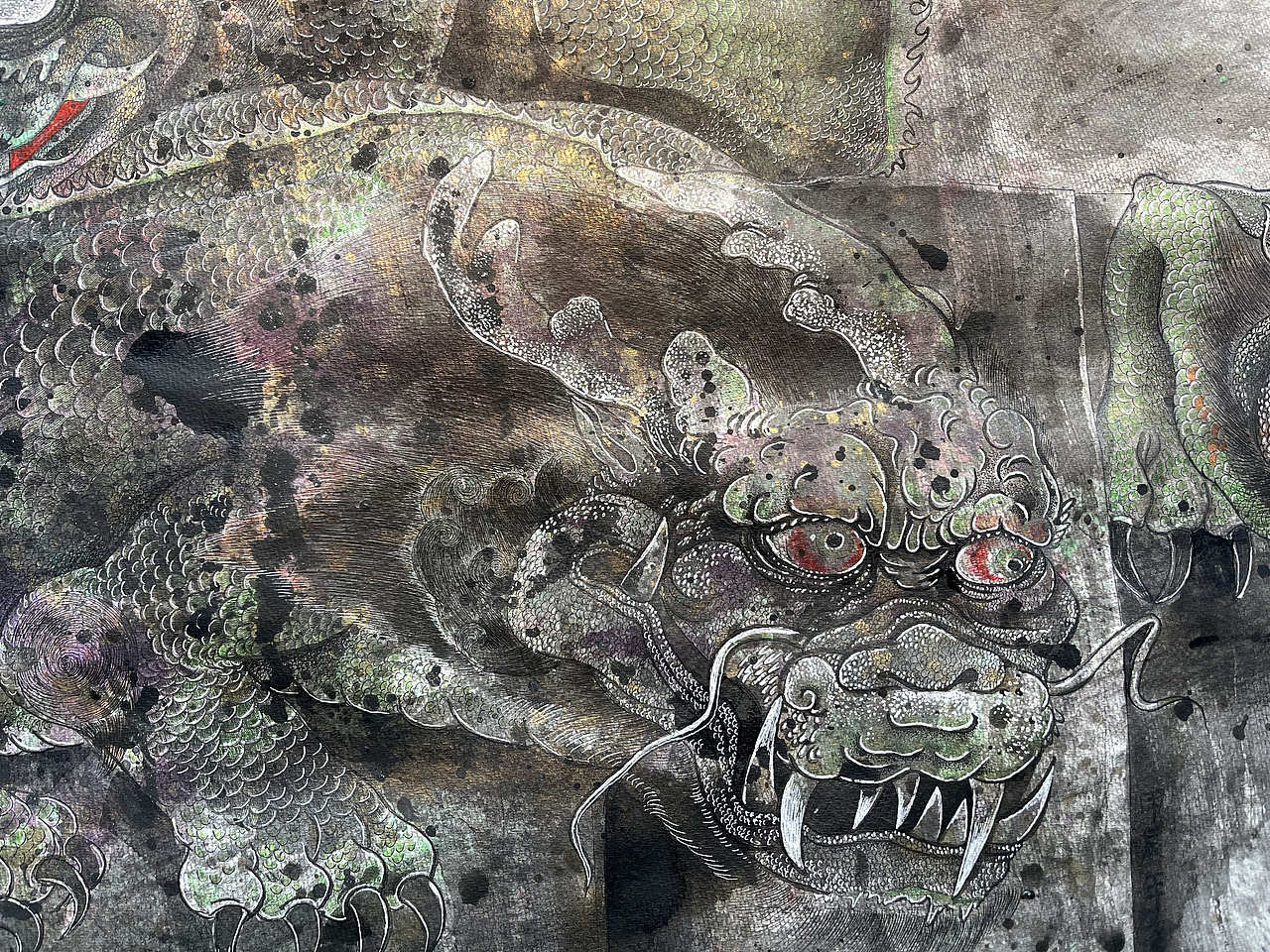 全开画作龙生九子之蚣蝮