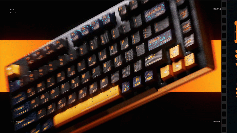 C4D动态学员三里- 瀚文键盘动态练习