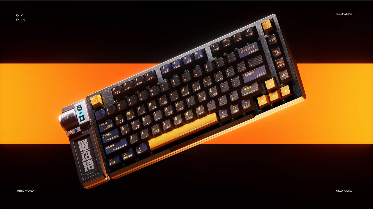 C4D动态学员三里- 瀚文键盘动态练习