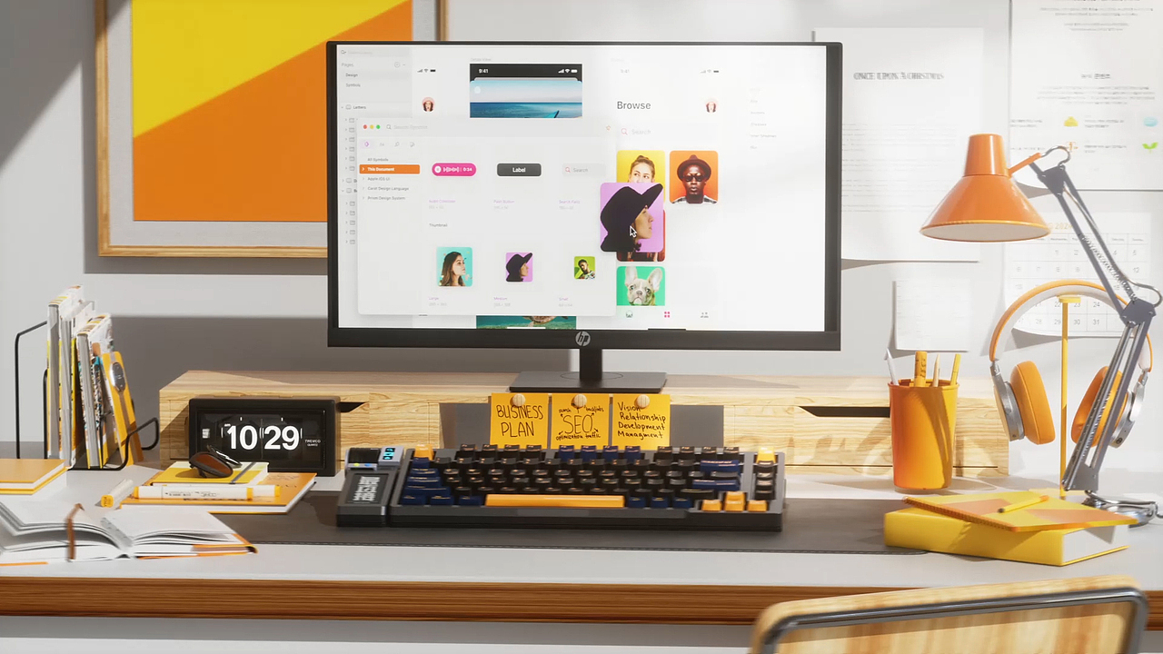 C4D动态学员三里- 瀚文键盘动态练习