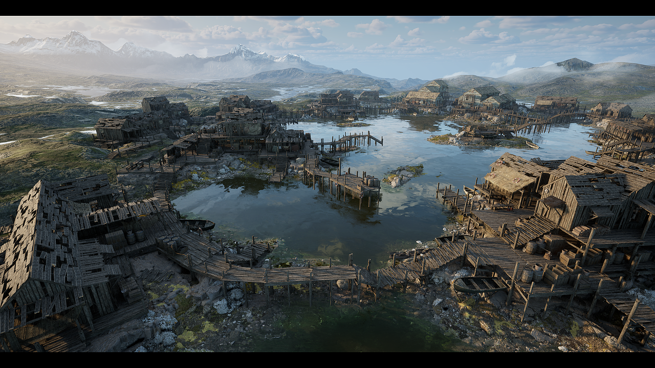 村落场景（图ZMzgyMzExMjE2） - 场景 - 站酷设计师十一杠二一原创素材 - 站酷ZCOOL