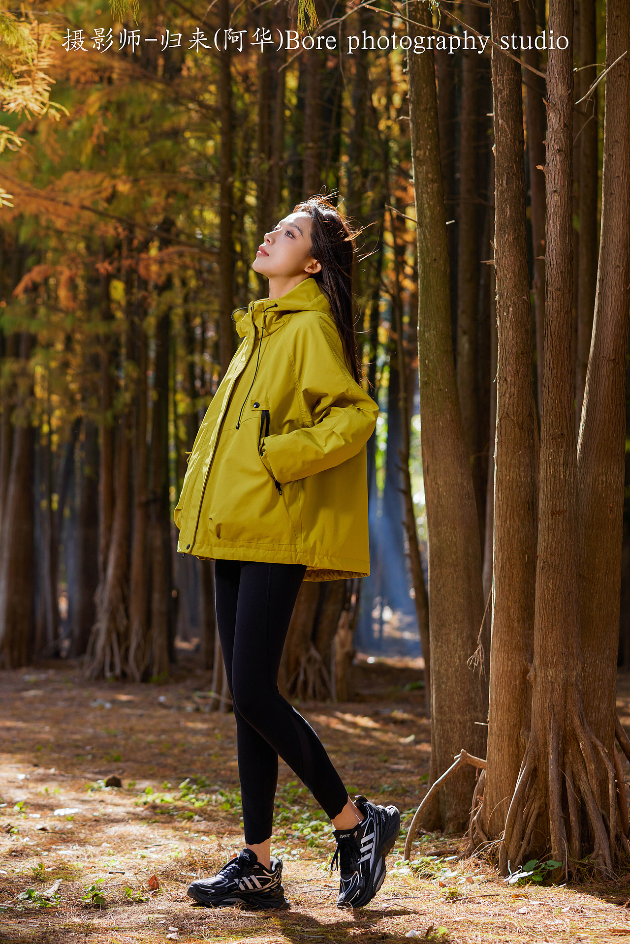 第一次给素人小白拍摄冲锋衣户外服装外景拍摄女模