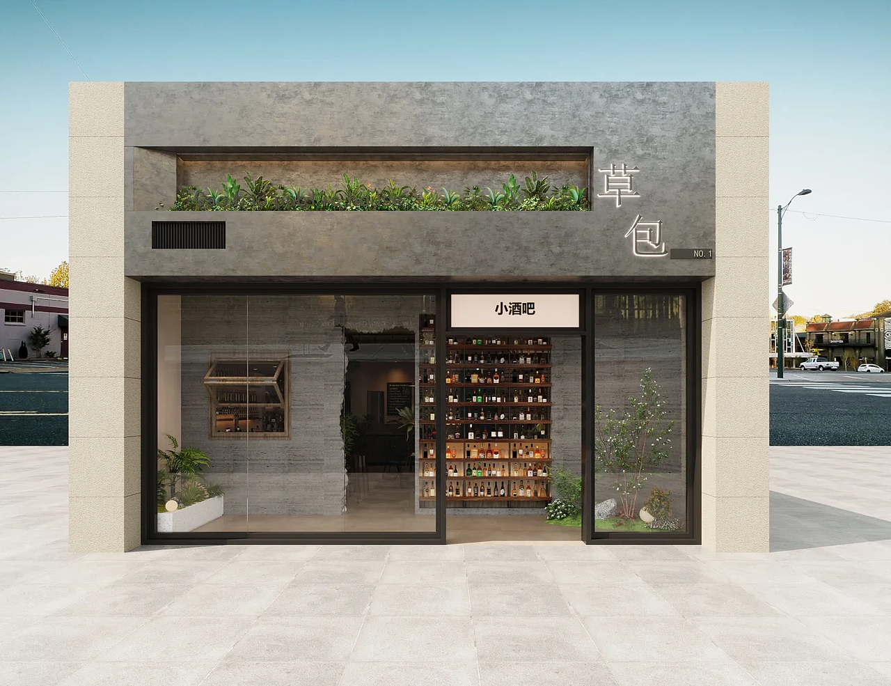 市井餐饮连锁店,招牌是道靓丽的风景线