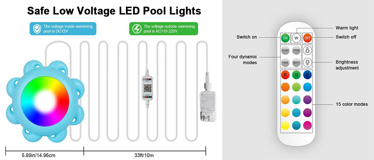 MOCMO HOME:八爪鱼蓝牙泳池灯