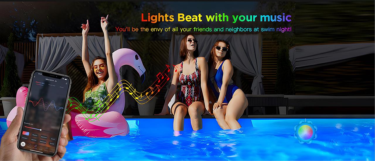 MOCMO HOME:八爪鱼蓝牙泳池灯