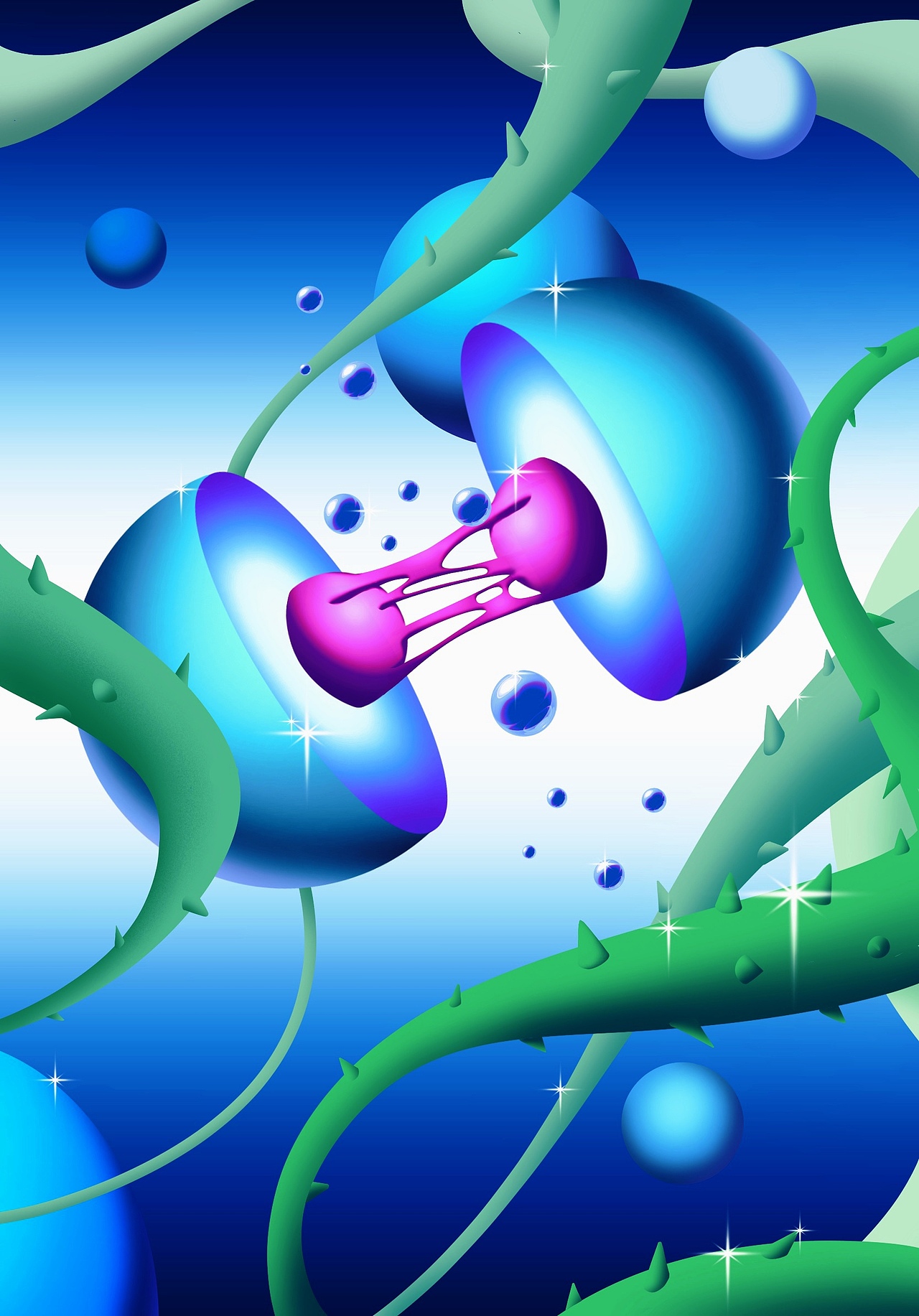 半球之城 插画设计