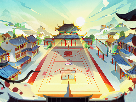 NBA·龙年贺岁《完美配合》动画美术