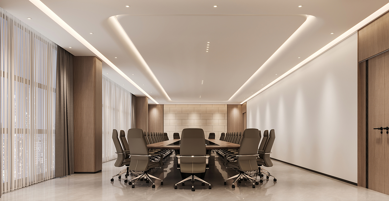 中式办公效果图（图ZMzgyMzg0NTAw） - 家装设计 - 站酷设计师工之匠原创素材 - 站酷ZCOOL