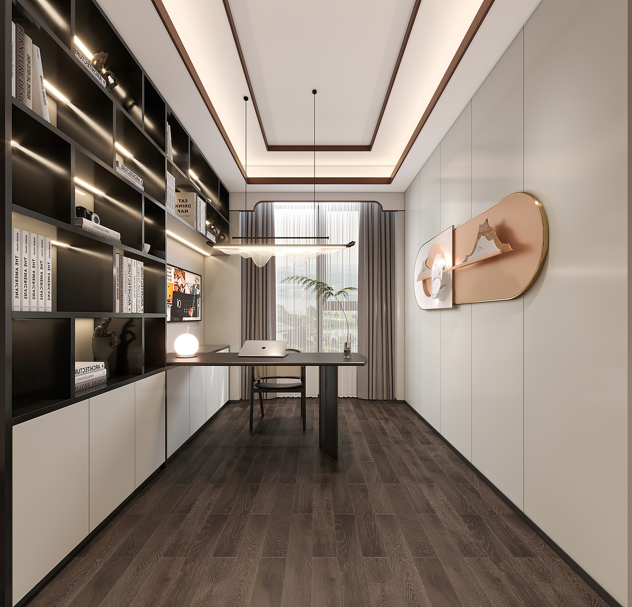 新中式效果图案例