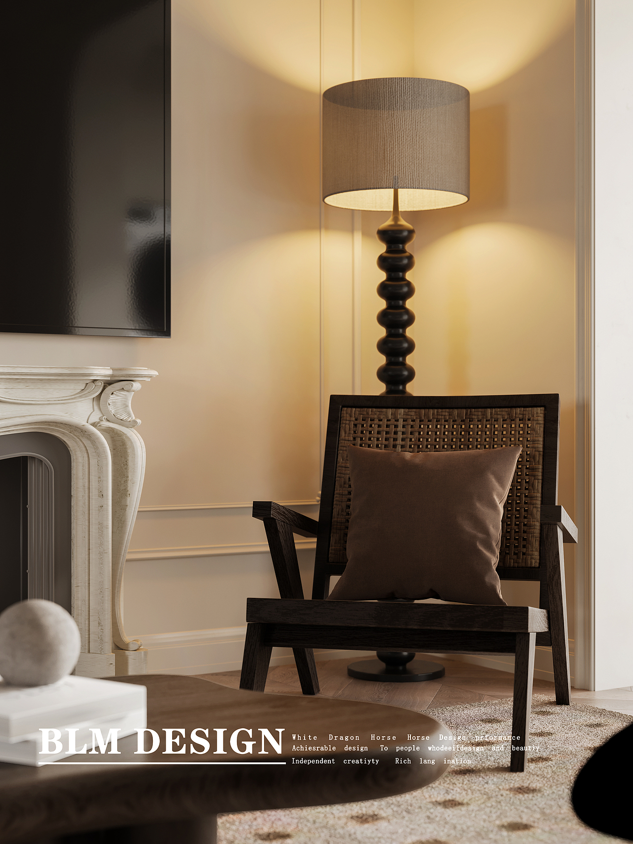 法式奶油风-白龙马效果图