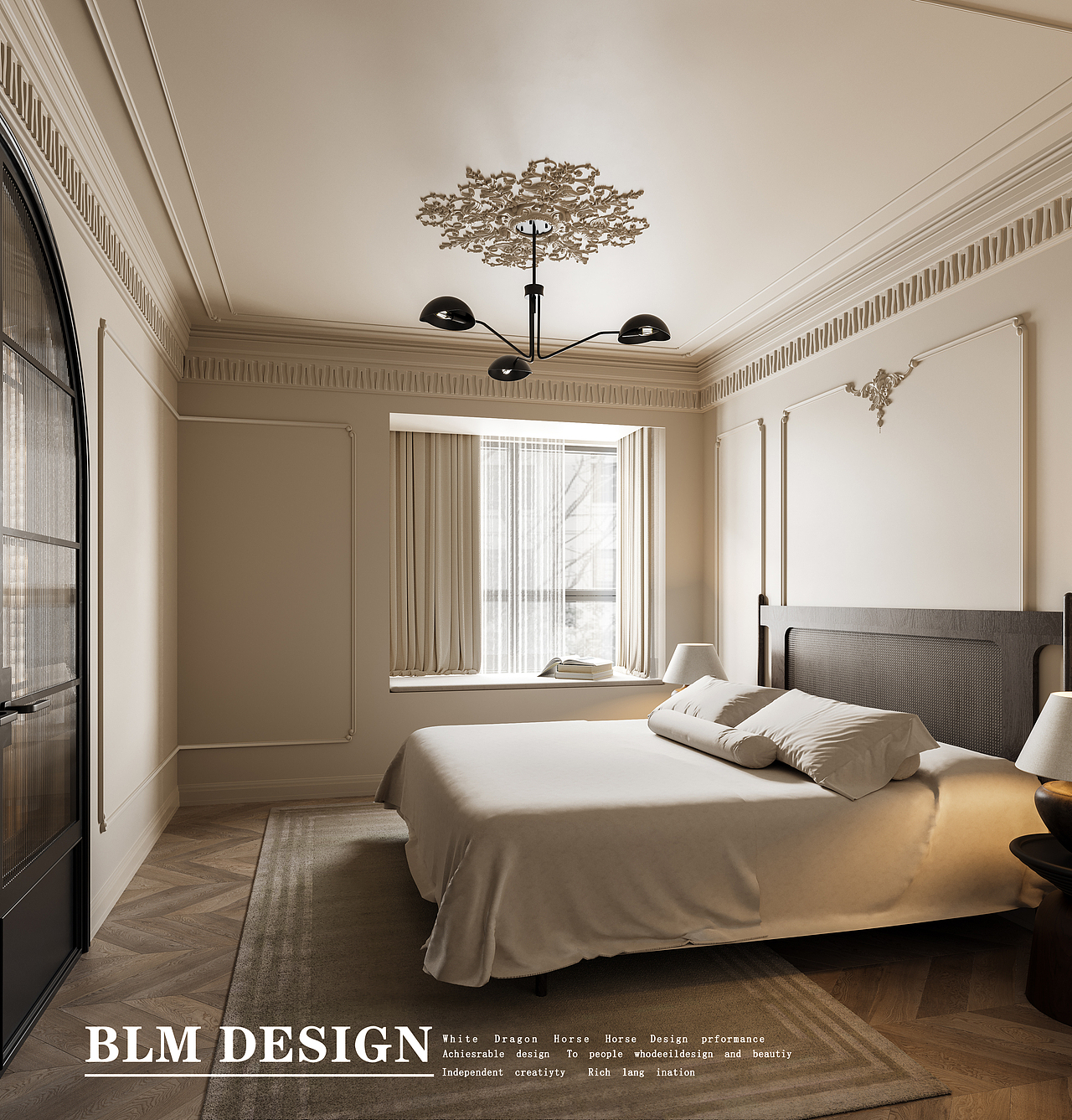 法式奶油风-白龙马效果图