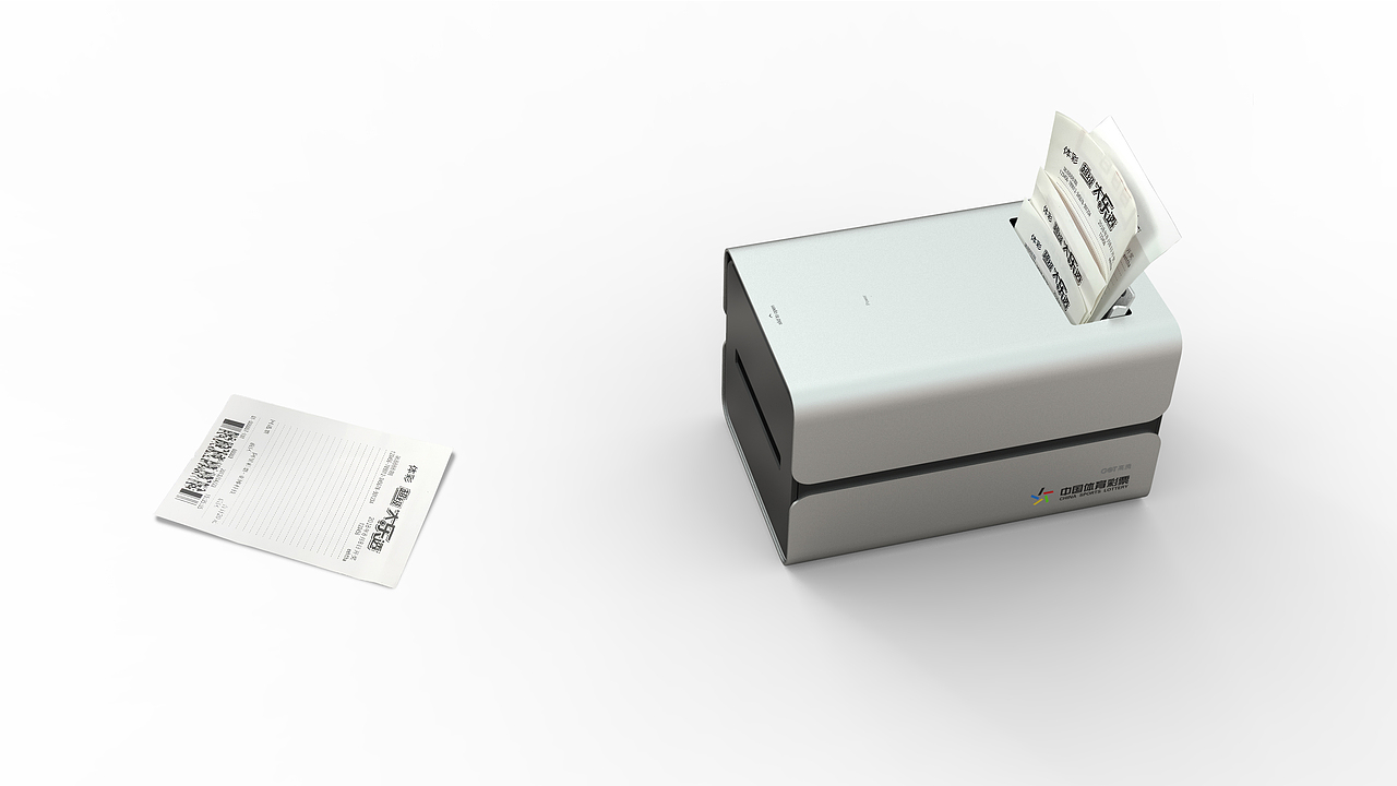 放入彩票,中奖彩票和未中奖的将从机器的两侧分别落下