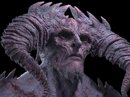 个人模型作品《魔神》