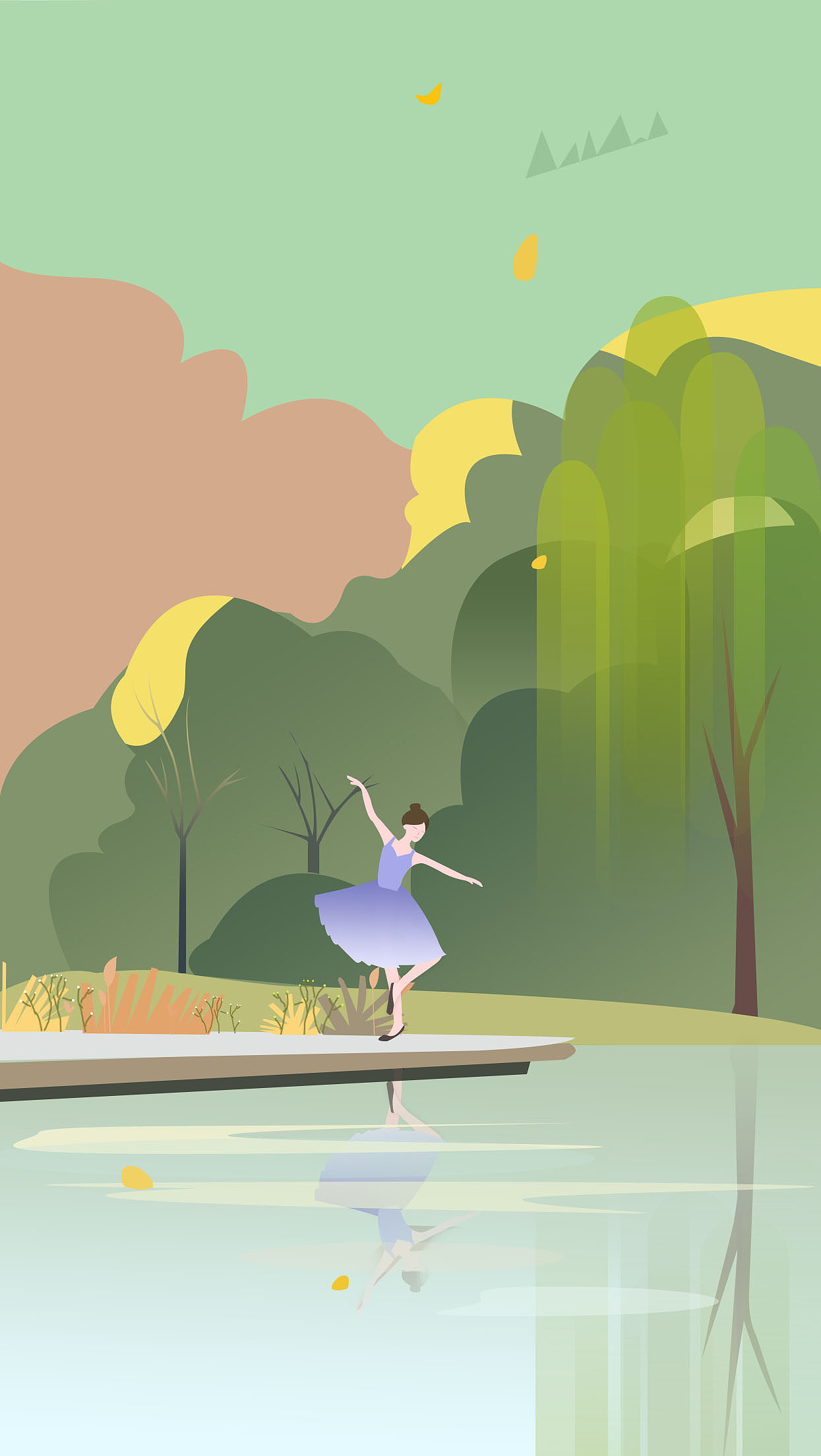 在自然間起舞（圖ZMzgyNDIwNTMy） - 藝術(shù)插畫 - 站酷設(shè)計(jì)師長(zhǎng)蘑菇的小姑娘原創(chuàng)素材 - 站酷ZCOOL