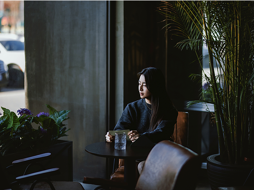 《致明天的信》-故事感咖啡馆人像摄影