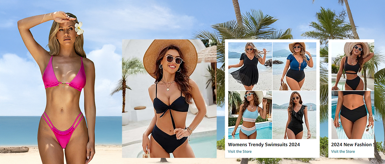 亚马逊服装设计/比基尼/泳衣（高级A+）（图ZMzgyNDI1NTg0） - 电商 - 站酷设计师Ms张同学原创素材 - 站酷ZCOOL