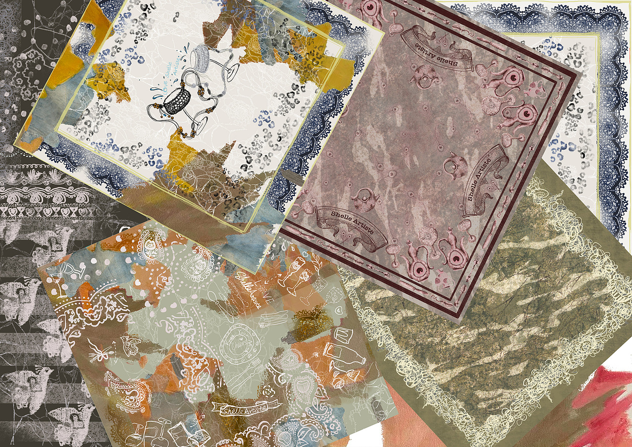 图案设计 | 丝巾图案设计