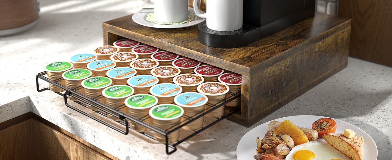 2024胶囊咖啡收纳抽屉