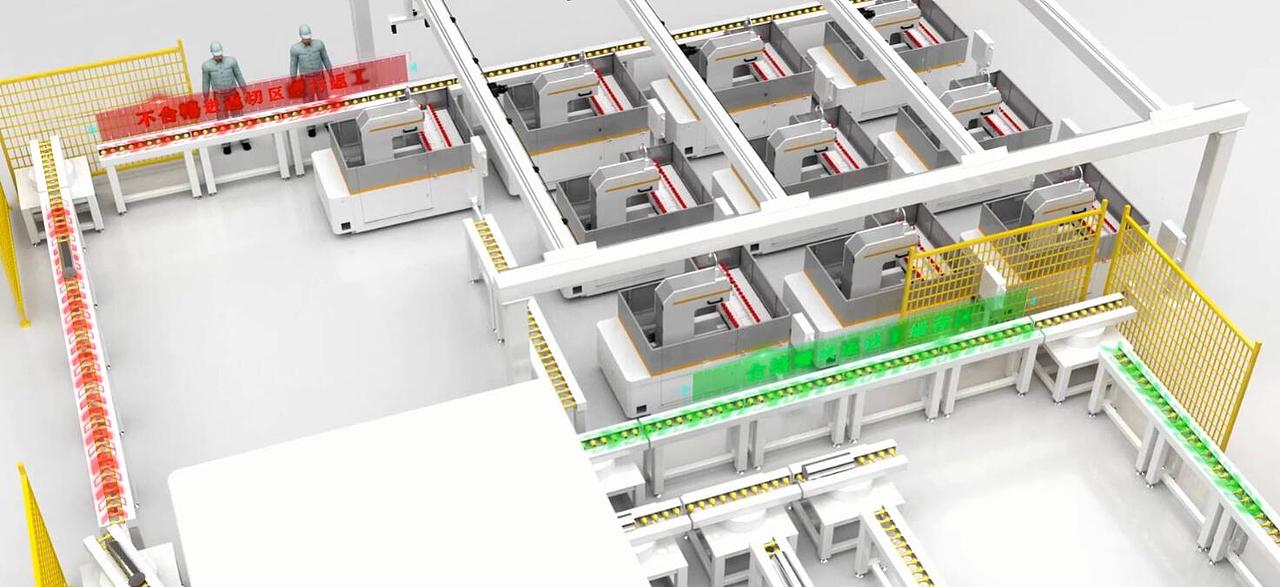 硅棒加工生产线工艺流程三维动画#工业动画#机械动画