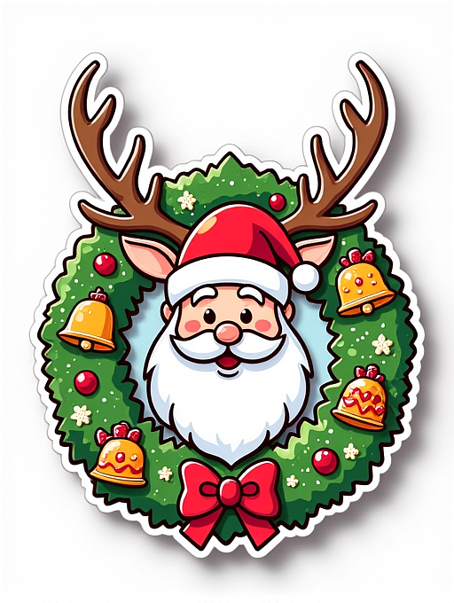 圣誕主題貼紙（圖ZMzgyNDQ1MzAw） - 宣傳物料 - 站酷設(shè)計師茉血怡然原創(chuàng)素材 - 站酷ZCOOL