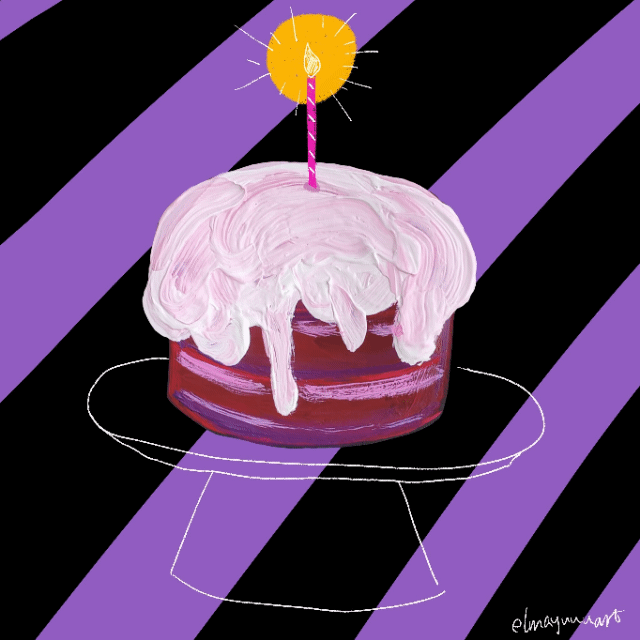 食物插画-生日蛋糕（图ZMzgyNDY2NDY0） - 艺术插画 - 站酷设计师elmayuuuart原创素材 - 站酷ZCOOL