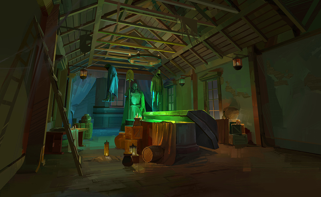 2022年 游戏公司 个人二次元场景原画工作图合集（图ZMzgyNDczODY0） - 游戏原画 - 站酷设计师牛悦悦原创素材 - 站酷ZCOOL