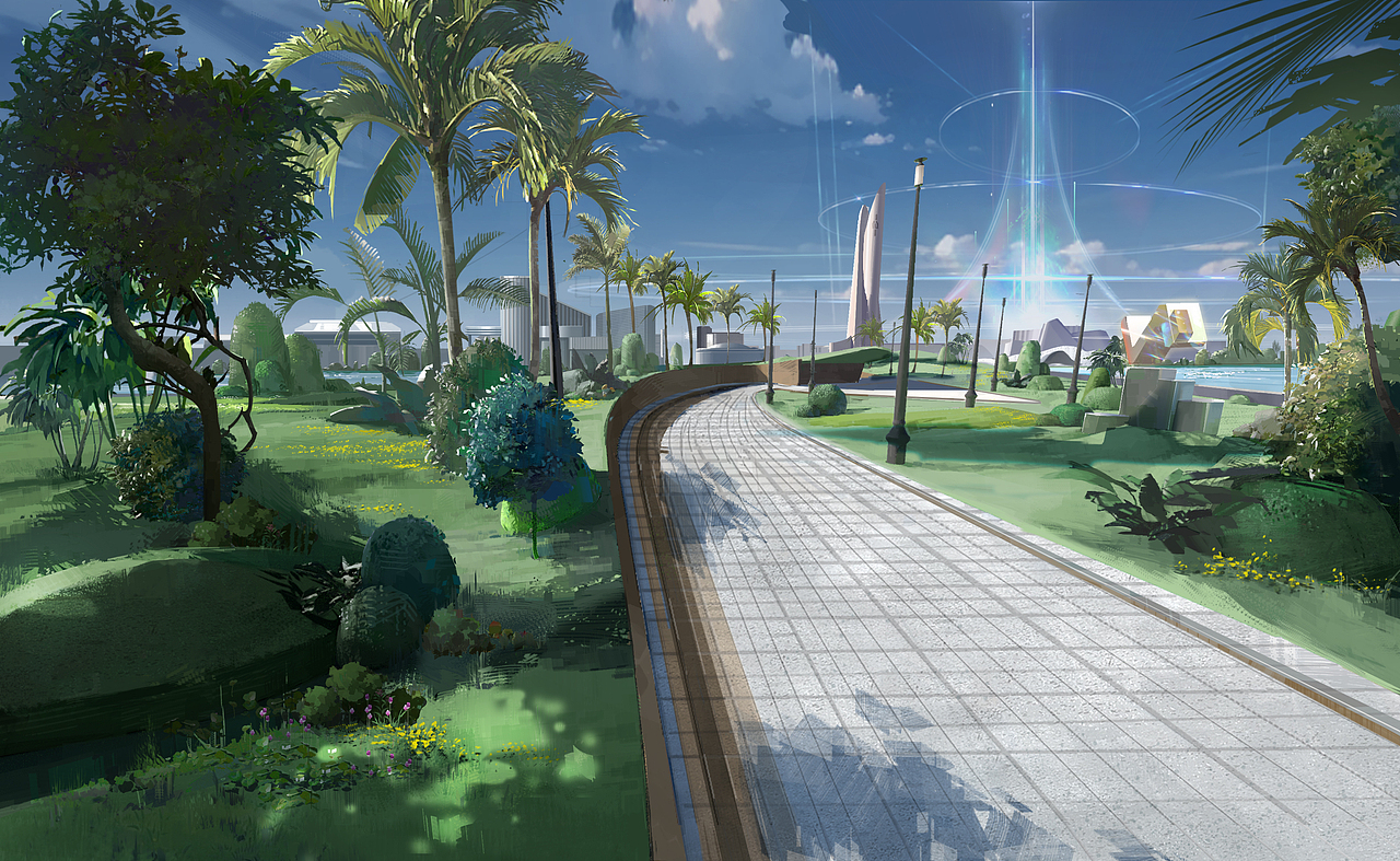 2022年 游戏公司 个人二次元场景原画工作图合集（图ZMzgyNDczODc2） - 游戏原画 - 站酷设计师牛悦悦原创素材 - 站酷ZCOOL