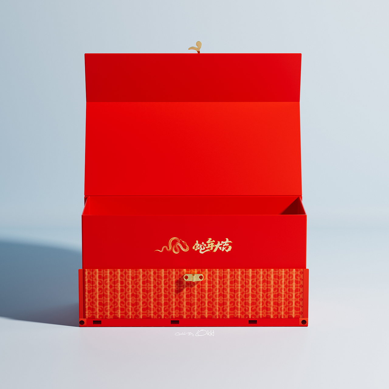 蛇年手提箱-開(kāi)箱見(jiàn)喜（圖ZMzgyNDc3MjY0） - 包裝 - 站酷設(shè)計(jì)師Lokki1999原創(chuàng)素材 - 站酷ZCOOL