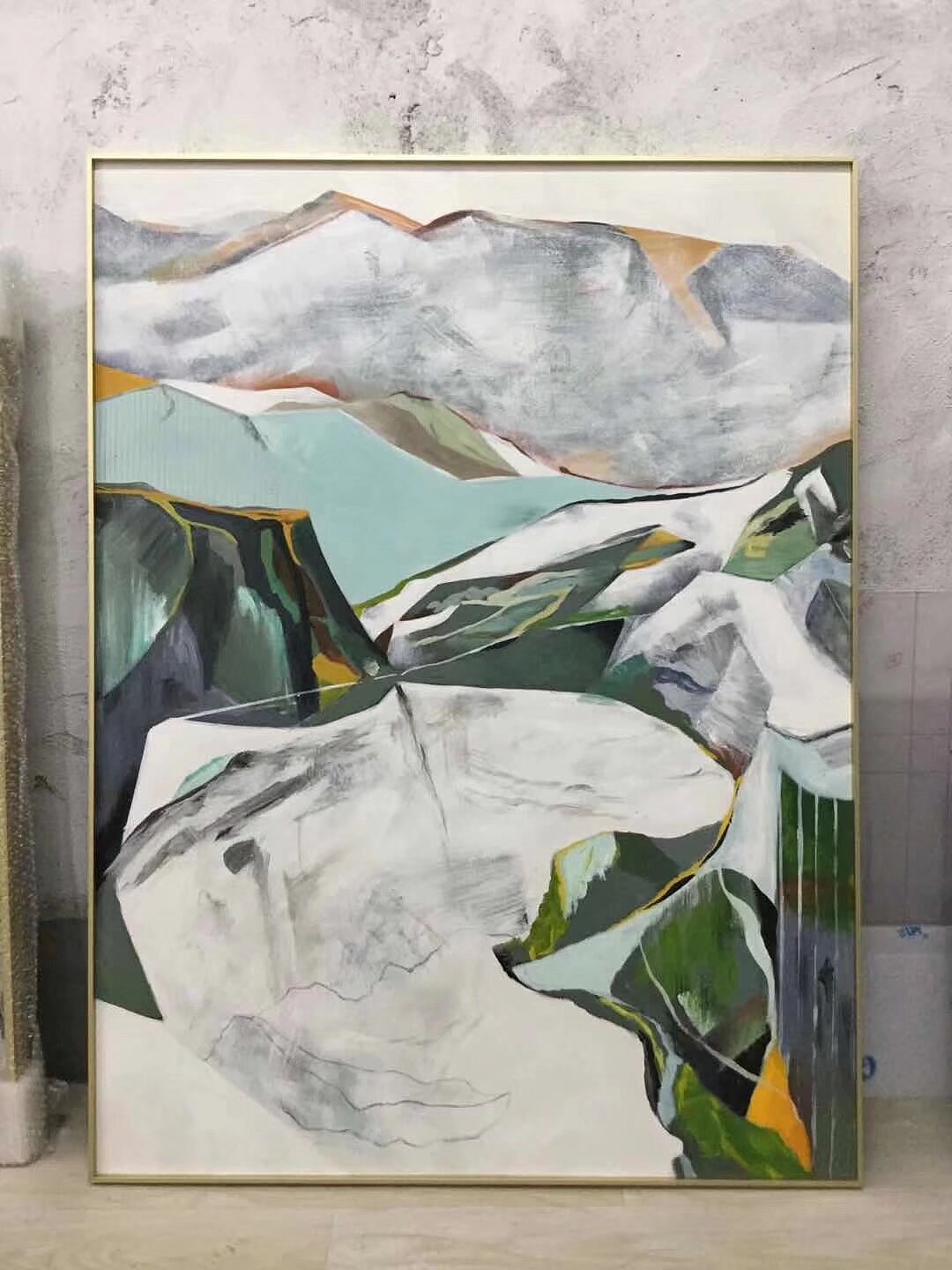 平行艺术｜抽象装饰画实拍分享（图ZMzgyNDg2MTQ0） - 绘画 - 站酷设计师深圳挂画雕塑工厂原创素材 - 站酷ZCOOL