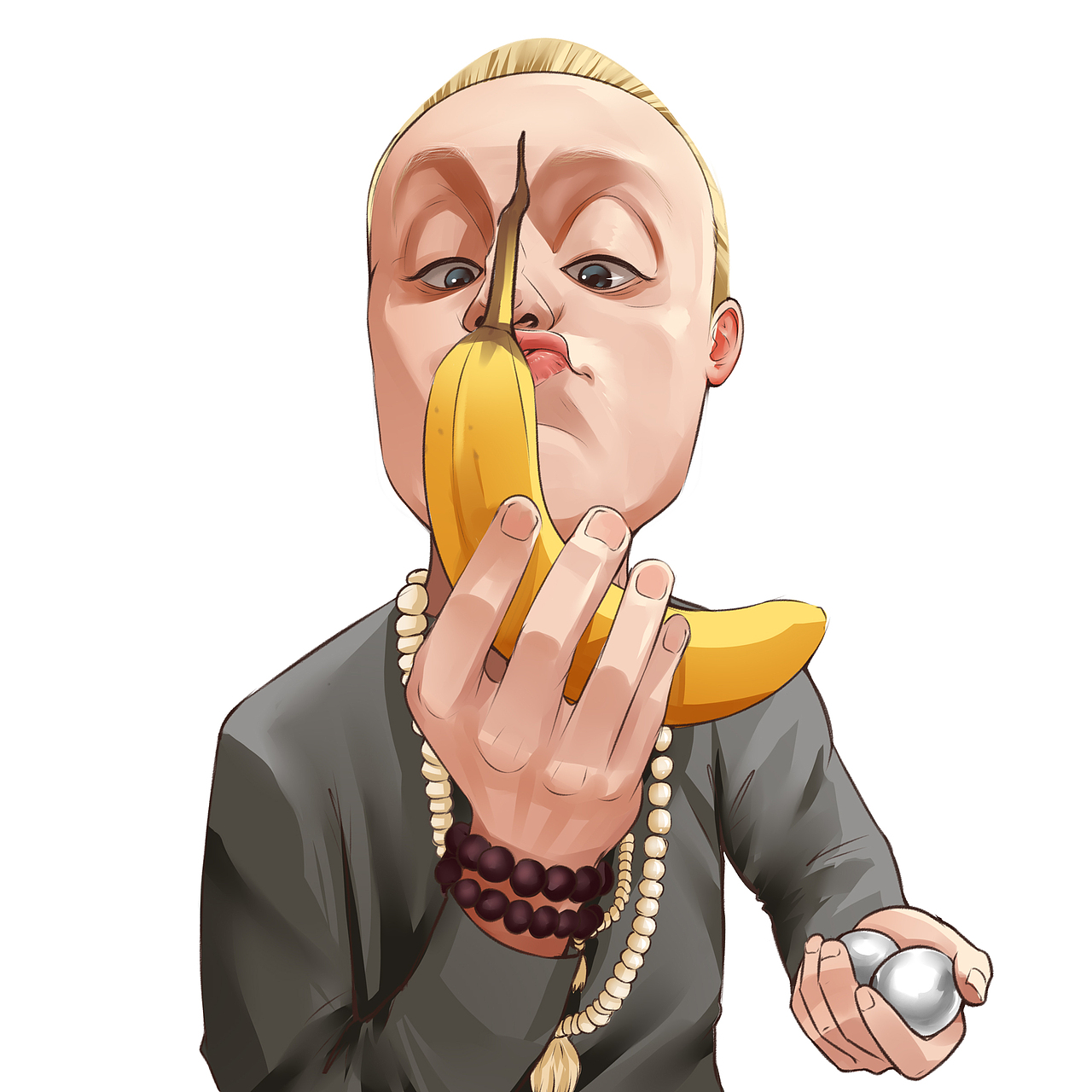 夸张漫画头像似颜绘（图ZMzgyNDk1MDA4） - 艺术插画 - 站酷设计师金柳树原创素材 - 站酷ZCOOL