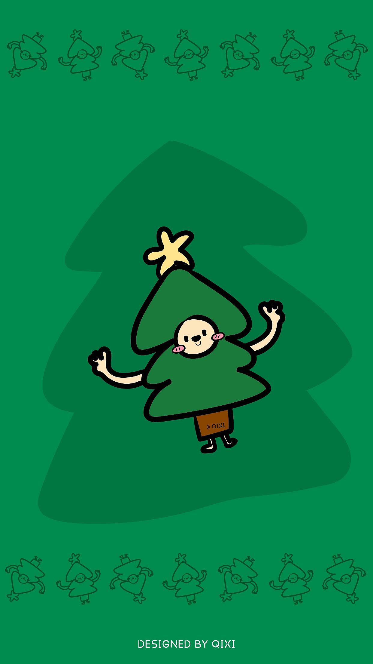 《圣誕狂想曲》手繪涂鴉插畫風(fēng)格可愛卡通靜態(tài)貼紙（圖ZMzgyNDk4MjAw） - 商業(yè)插畫 - 站酷設(shè)計師奇兮原創(chuàng)素材 - 站酷ZCOOL
