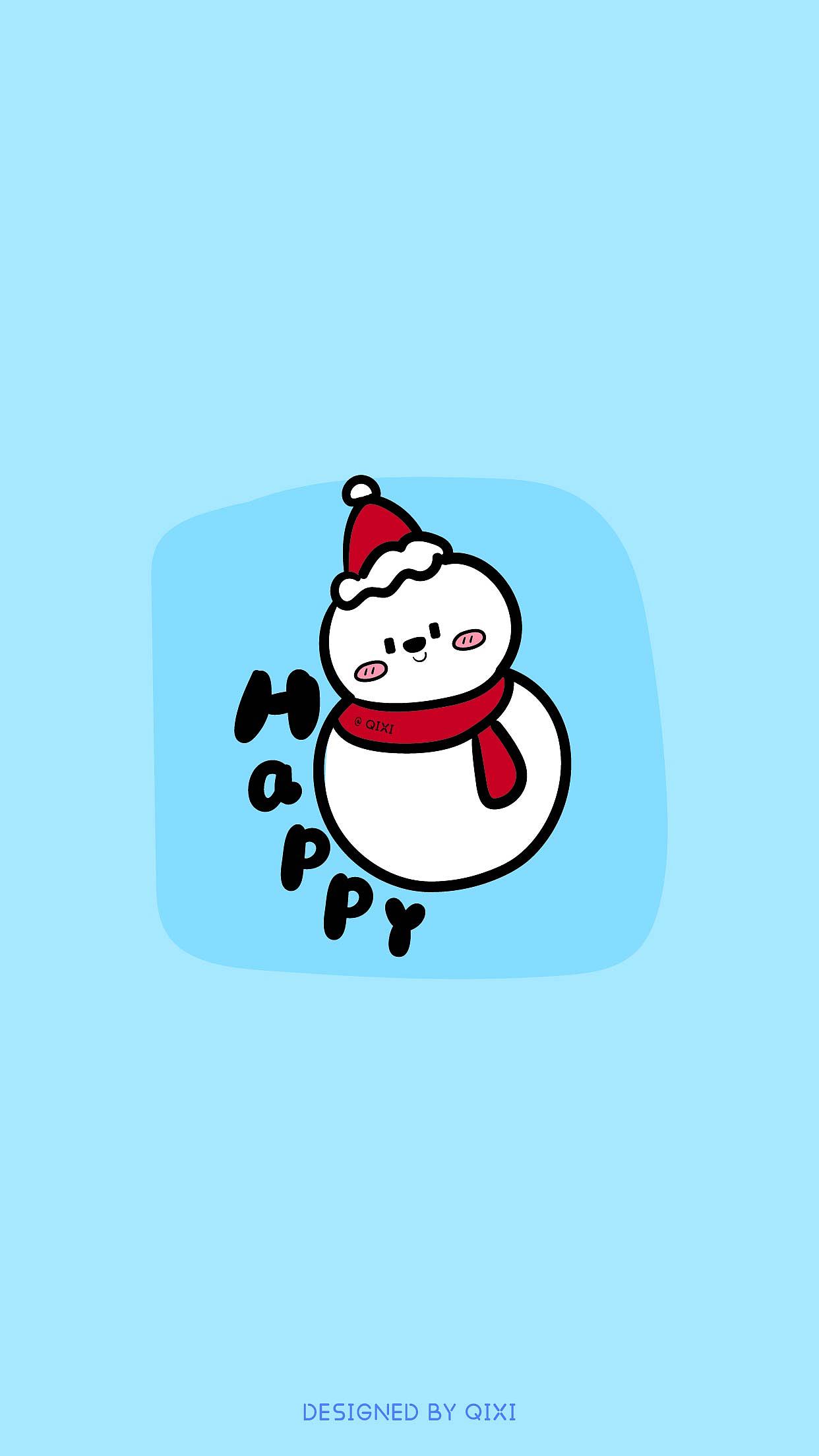 《圣誕狂想曲》手繪涂鴉插畫風(fēng)格可愛卡通靜態(tài)貼紙（圖ZMzgyNDk4MjA0） - 商業(yè)插畫 - 站酷設(shè)計師奇兮原創(chuàng)素材 - 站酷ZCOOL