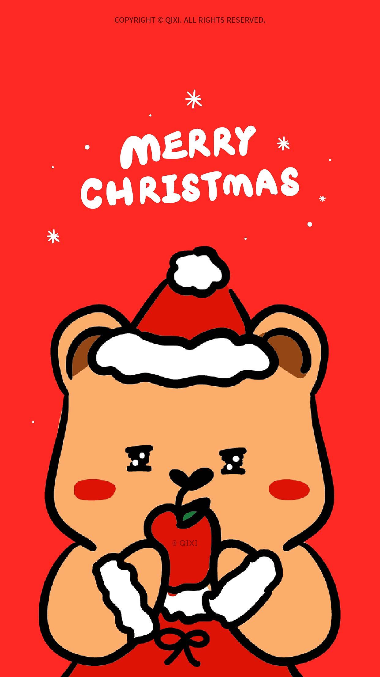 《圣誕狂想曲》手繪涂鴉插畫風(fēng)格可愛卡通靜態(tài)貼紙（圖ZMzgyNDk4MjI4） - 商業(yè)插畫 - 站酷設(shè)計師奇兮原創(chuàng)素材 - 站酷ZCOOL