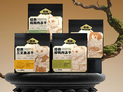 猫咪冻干包装设计