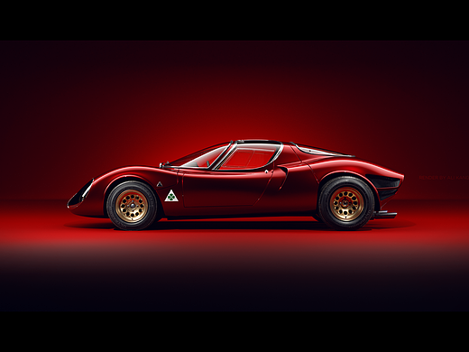 CGI 1967 Alfa Romeo Tipo 33 Stradale