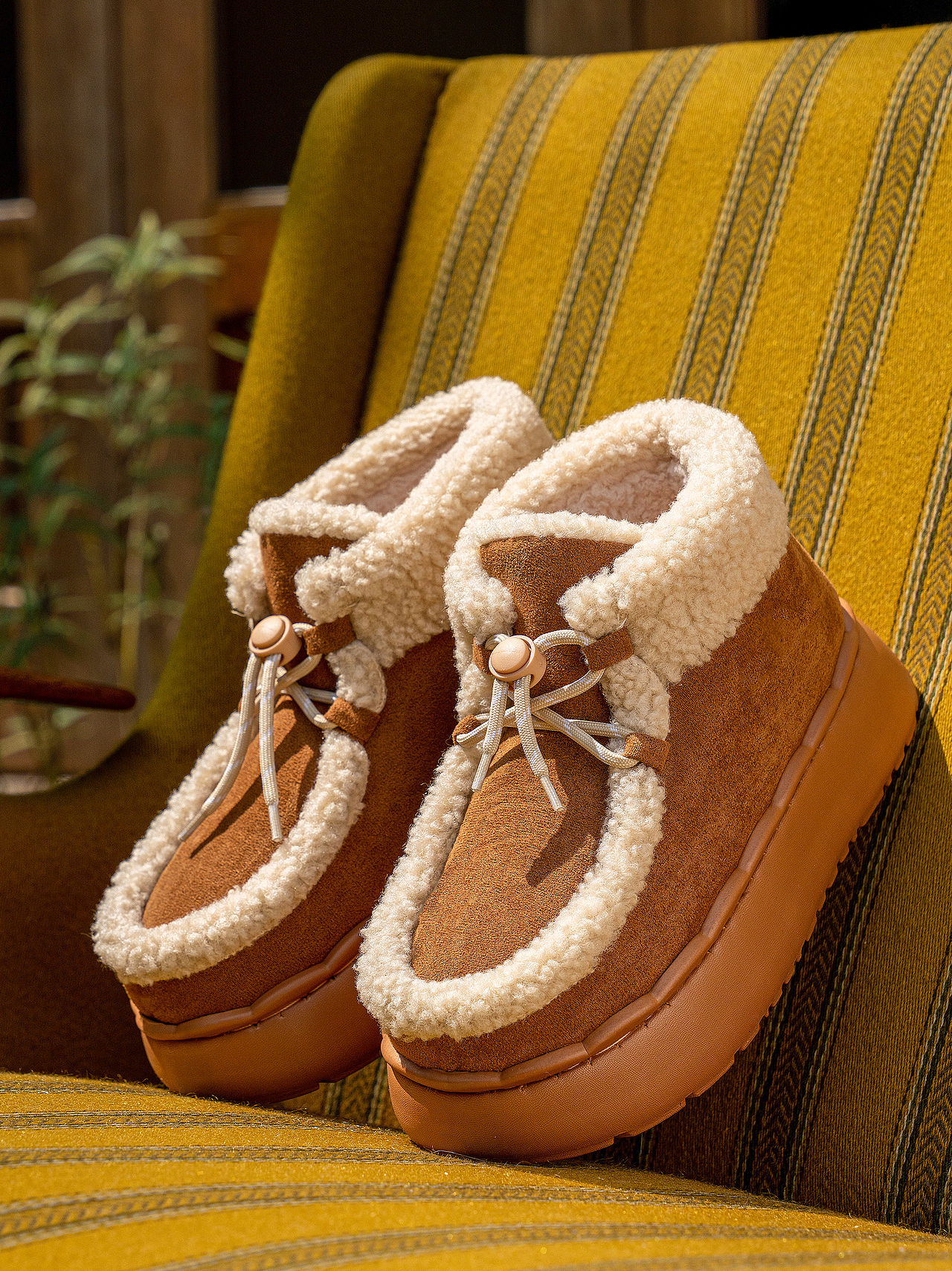 家居棉拖鞋模特拍摄拍照摄影