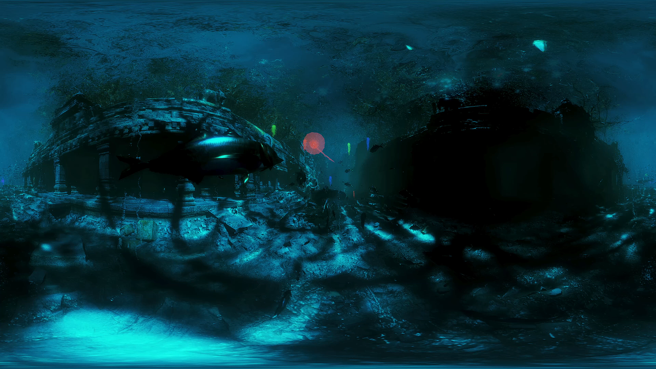 深海谜踪:UE5.5 VR360全景动画展示效果!