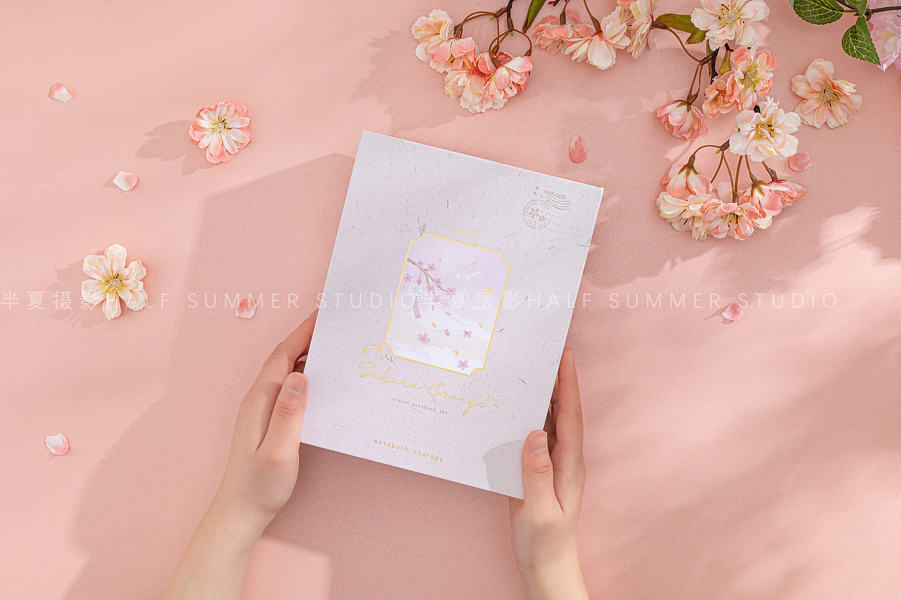 樱花以及春天收藏笔记本文具拍摄系列