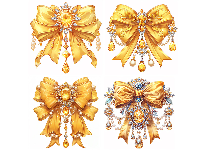 蝴蝶结-黄色贵妇