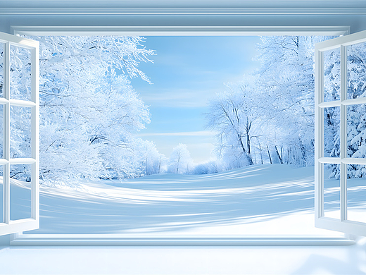 AIGC冬季壁纸素材 可商用可售