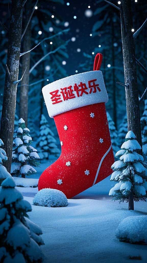 圣诞节圣诞袜子海报