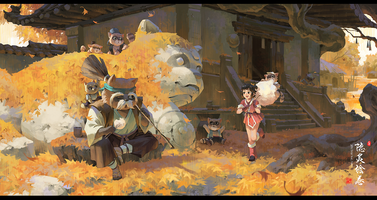 隐灵绘卷（卷一）（图ZMzgyNTgzMDU2） - 商业插画 - 站酷设计师泽舷原创素材 - 站酷ZCOOL