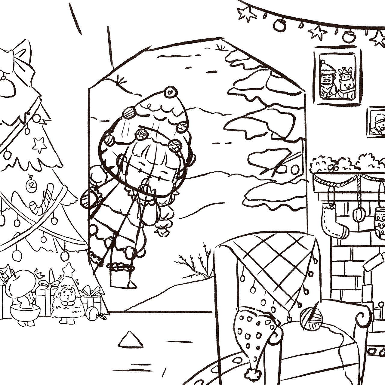 ¹²🎄₂₅|寻找圣诞老人 ♡(˃͈ દ ˂͈ ༶ )!!