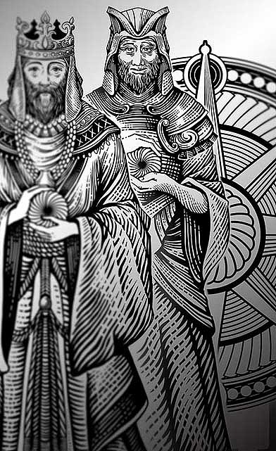 国王饼干包装插画