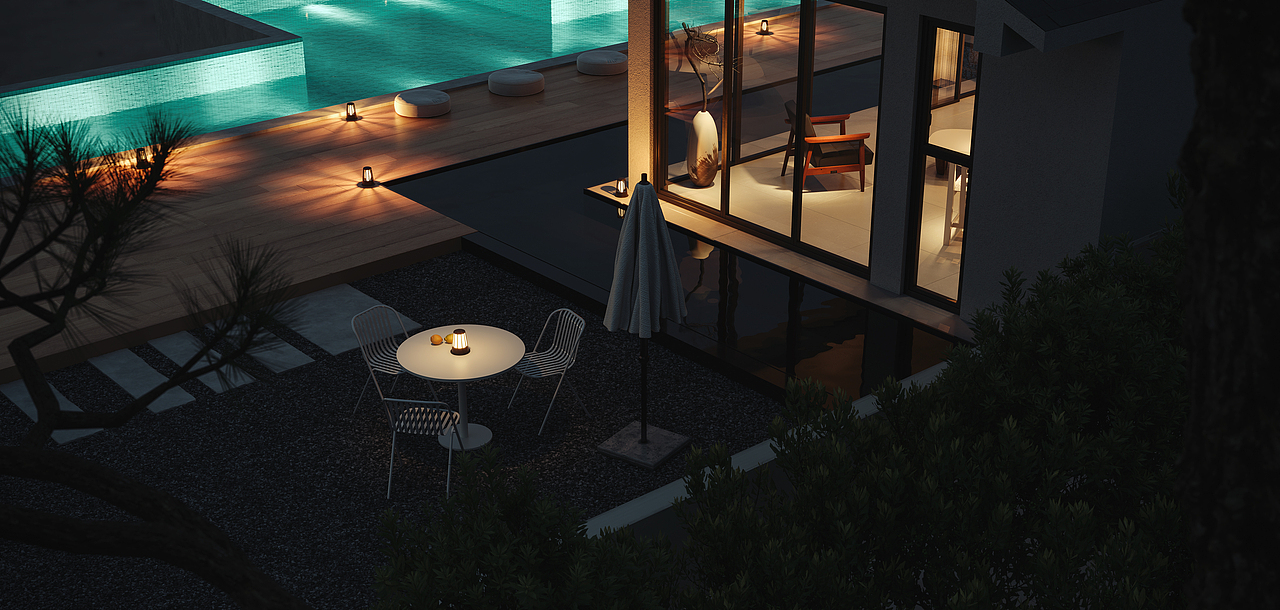 别墅/民宿酒店外立面-白龙马效果图杨芸